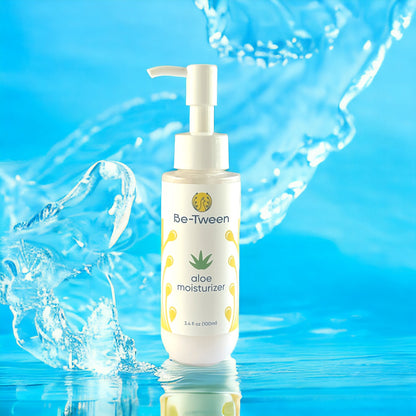 Be-Tween Aloe Moisturizer, a hydrating face lotion for tweens. 